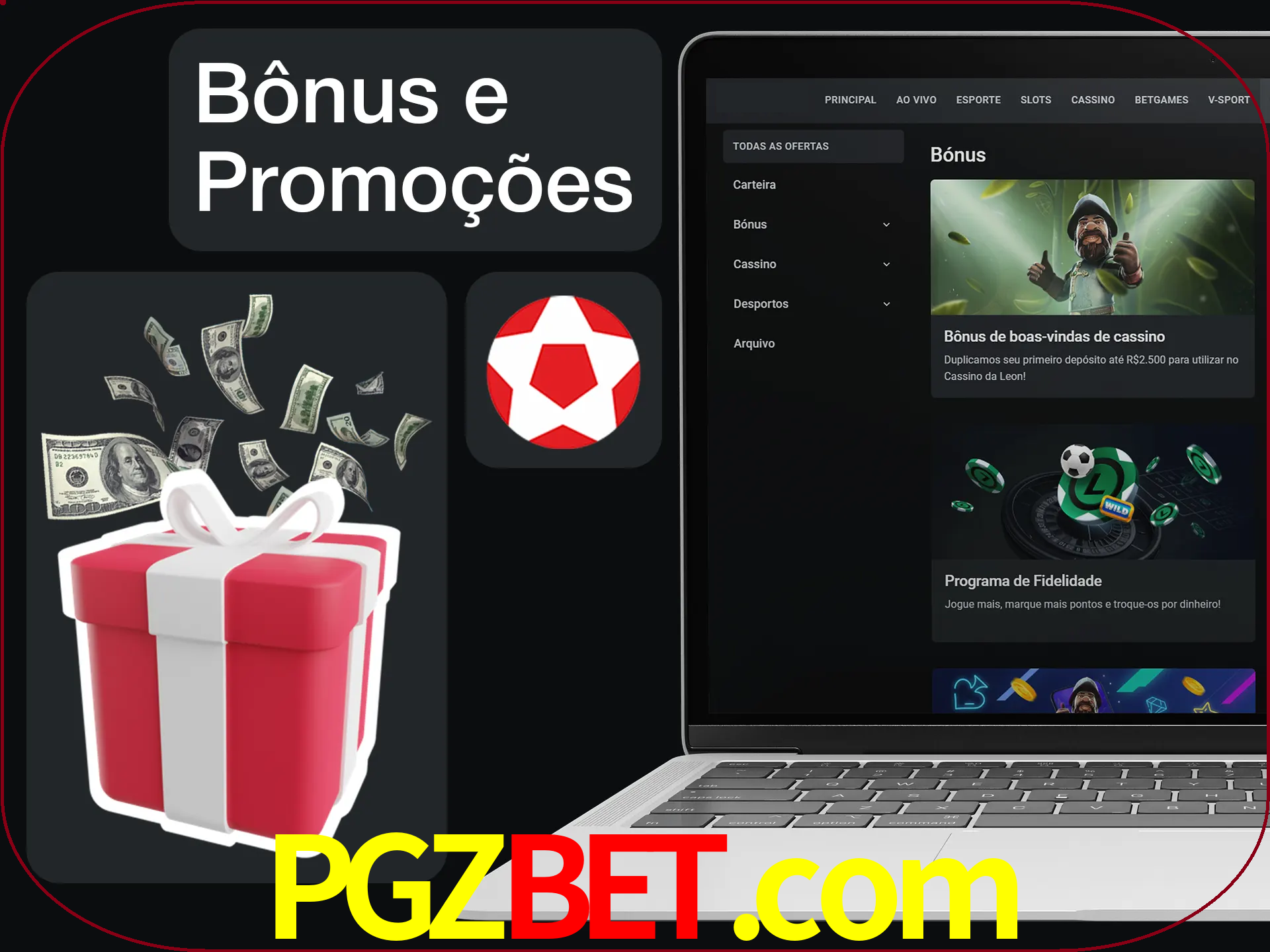Verifique se há novos bônus e promoções.
