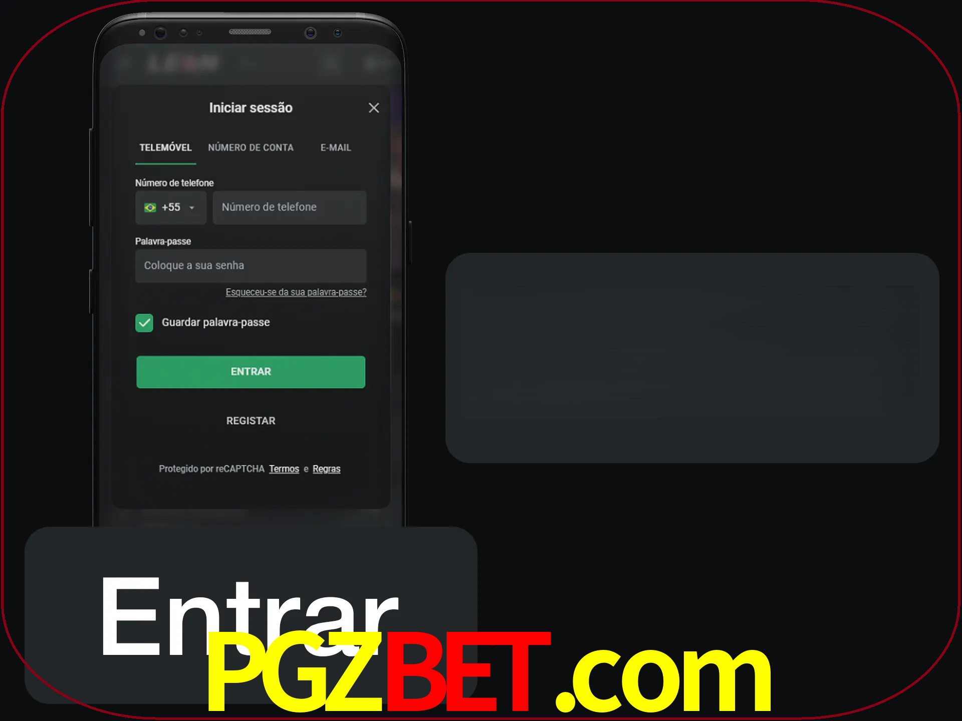 Faça o login para começar a apostar e jogar no cassino.